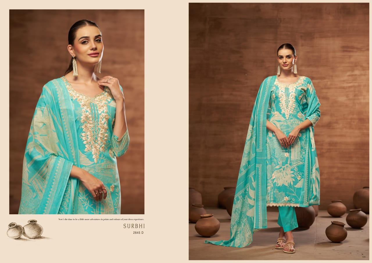 Surbhi by Sargam Cambric Printed Designer Salwar Suit Suppliers In India